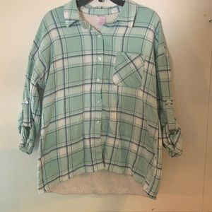 Fleece-lined flannel
